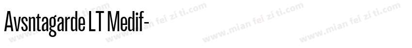 Avsntagarde LT Medif字体转换